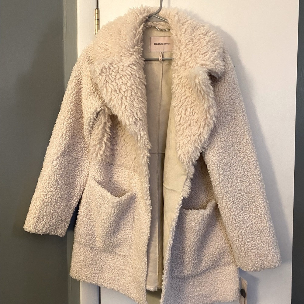 BCBG Faux Fur Coat
